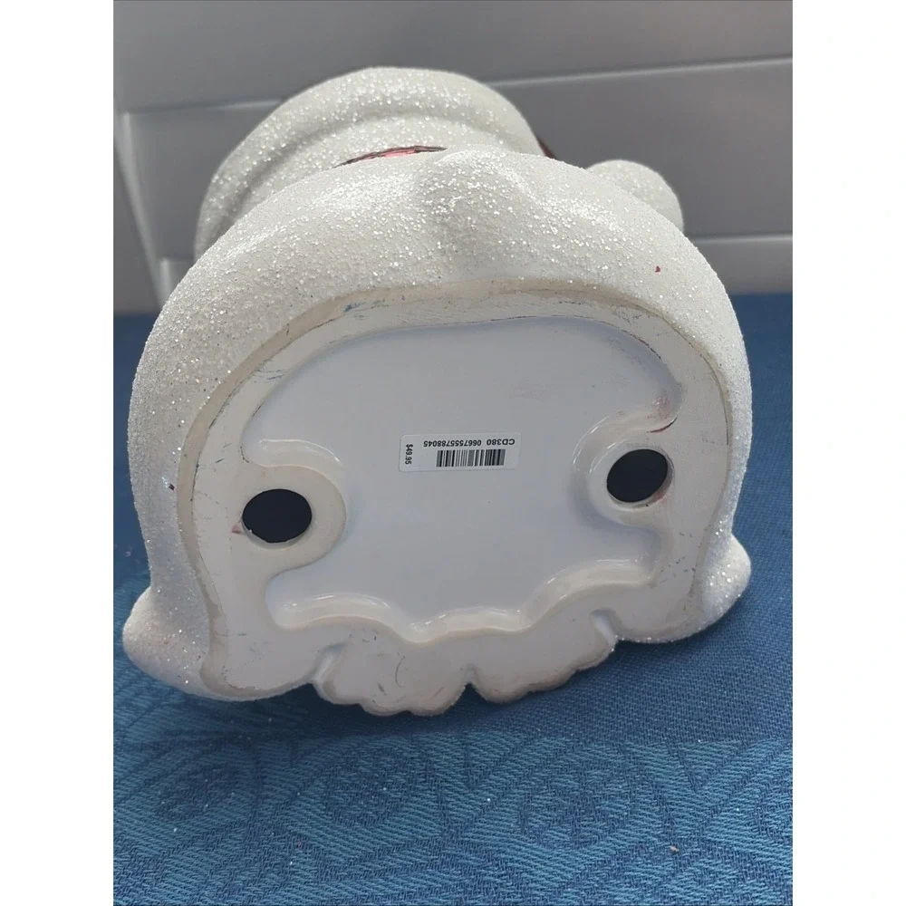 BATH & BODY WORKS SANTA POLAR BEAR 3-WICK CANDLE HOLDER PEDESTAL